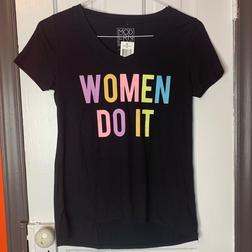 Modern Lux XS Women Do It V-Neck Tee